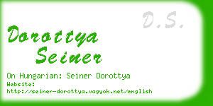 dorottya seiner business card